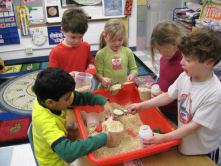 students in the lab